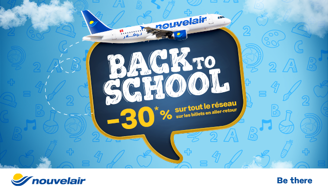 Promo « BACK TO SCHOOL » de nouvelair