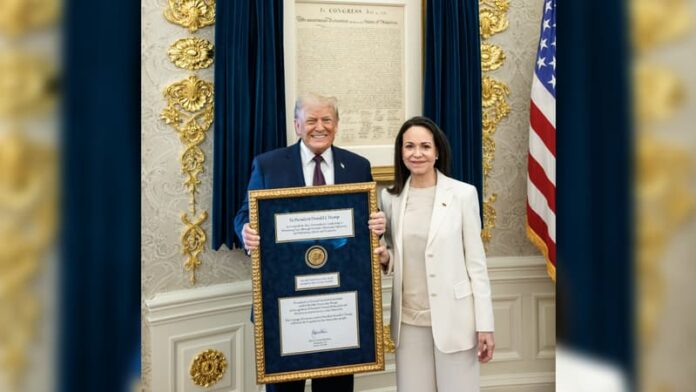 María Corina Machado offre sa médaille du Nobel de la paix à Donald Trump