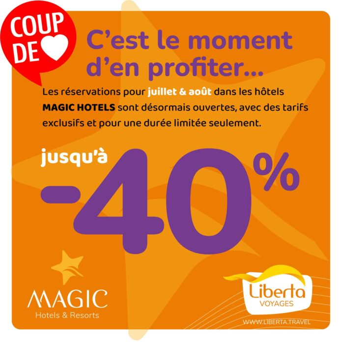 Early Booking 2026 : Liberta Voyages lance une offre exclusive jusqu’à -40 %