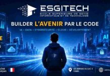 ESGITECH x ECE Paris : les étudiants tunisiens au cœur de la tech IA, Data, Cybersécurité, Cloud : les compétences de demain se construisent aujourd'hui à ESGITECH. À l'heure où l'Intelligence Artificielle, la Data, la Cybersécurité, le Cloud et les technologies émergentes redessinent profondément le marché de l'emploi, le choix d'une formation devient plus que jamais un choix d'avenir. Première université privée tunisienne exclusivement spécialisée en informatique, ESGITECH poursuit depuis plusieurs années une ambition claire : former des talents capables de comprendre, maîtriser et accompagner les transformations technologiques qui façonnent les métiers de demain. Agréée par le Ministère tunisien de l'Enseignement Supérieur et de la Recherche Scientifique, ESGITECH s'est construite autour d'une spécialisation exclusive dans les métiers de l'informatique, du numérique et des technologies émergentes. Cette expertise lui permet de maintenir une veille académique et technologique continue et de faire évoluer ses formations au rythme des mutations du marché de l'emploi, avec un objectif : proposer aux étudiants des compétences directement valorisables et alignées sur les besoins réels des entreprises. Aujourd'hui, cette ambition franchit une nouvelle étape avec la mise en place d'un partenariat stratégique avec ECE Paris, la Grande École française de l'ingénierie numérique, ouvrant aux étudiants ESGITECH de nouvelles perspectives de poursuite d'études et de spécialisation en France.